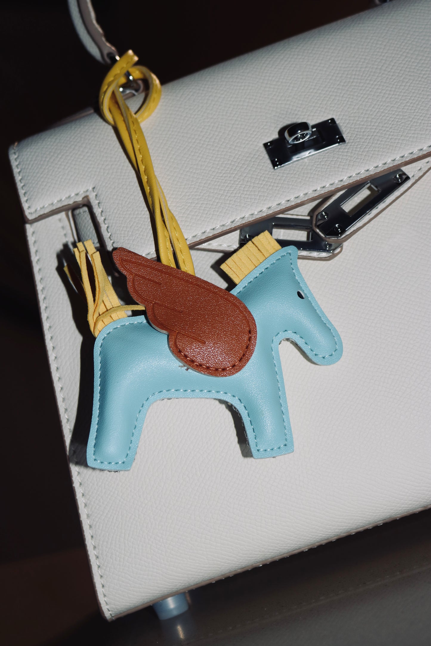 REVERSIBLE Pegasus Handbag Charm (Blue)