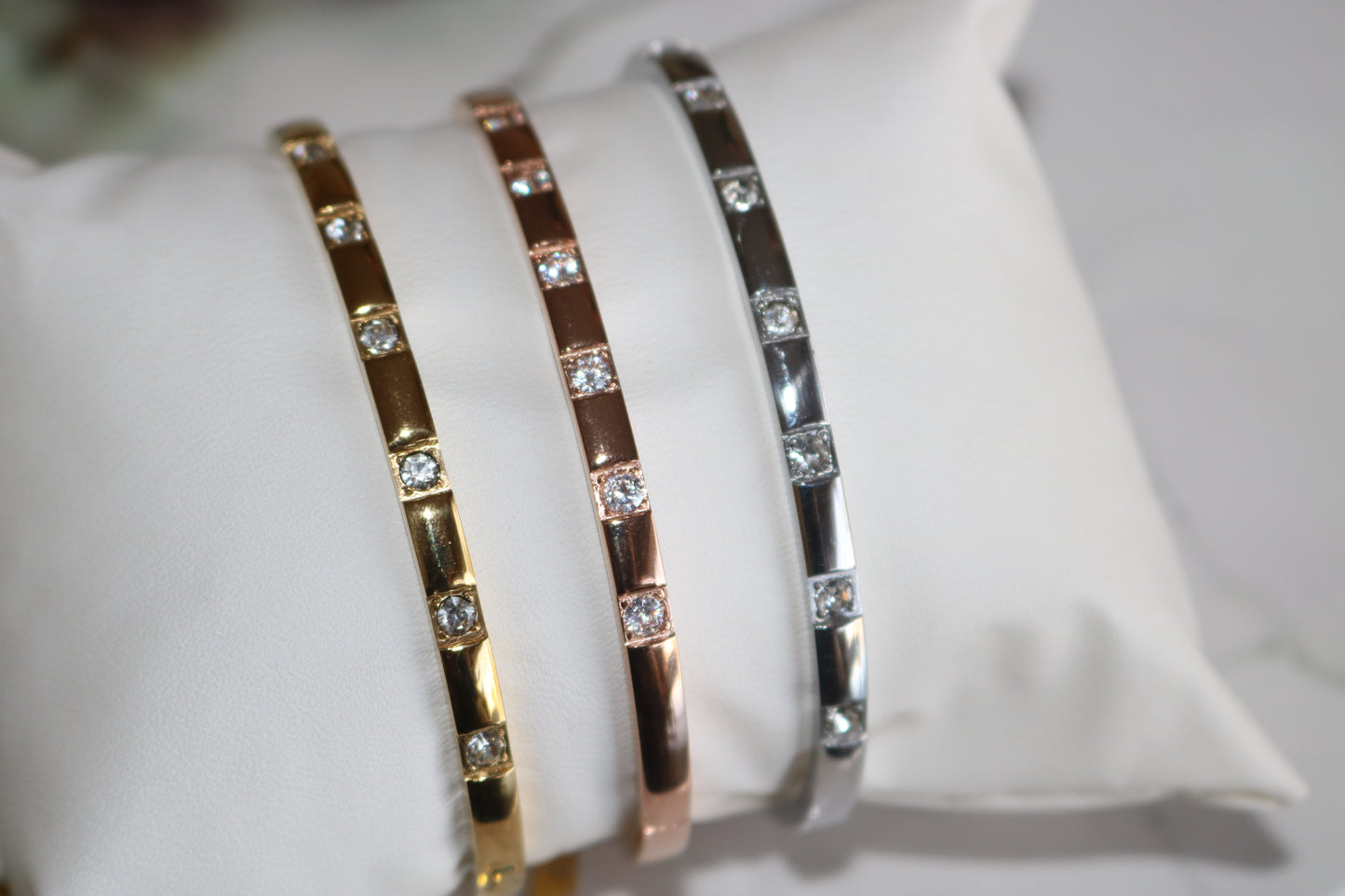 Rockerfeller Bangle (Tarnish Free)