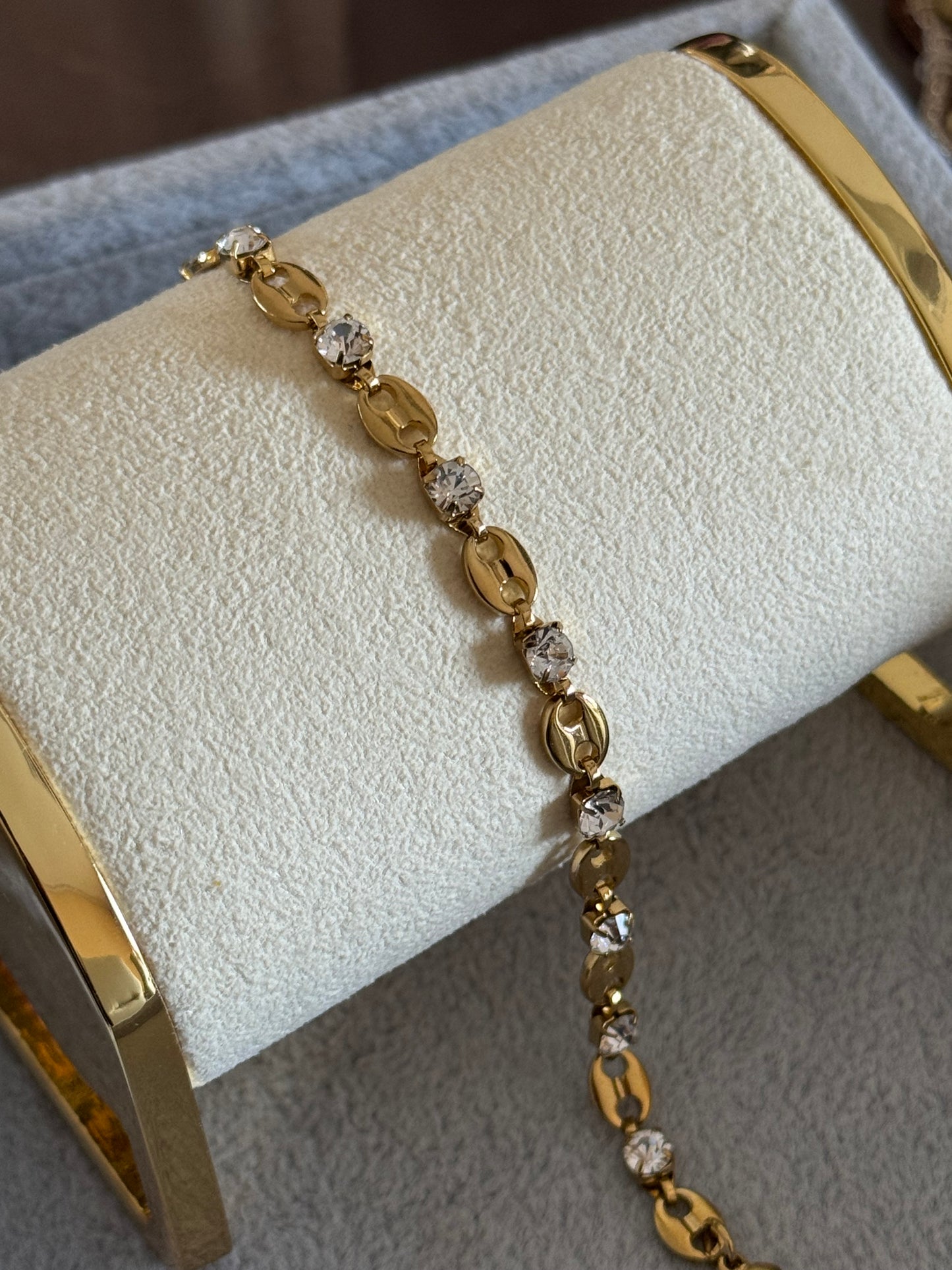 Coffee Bean Bracelet (Tarnish Free)
