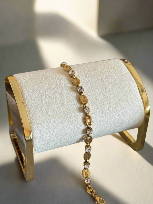 Coffee Bean Bracelet (Tarnish Free)