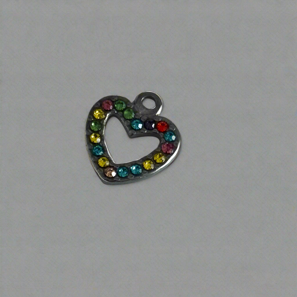 Multi Color Heart Charm