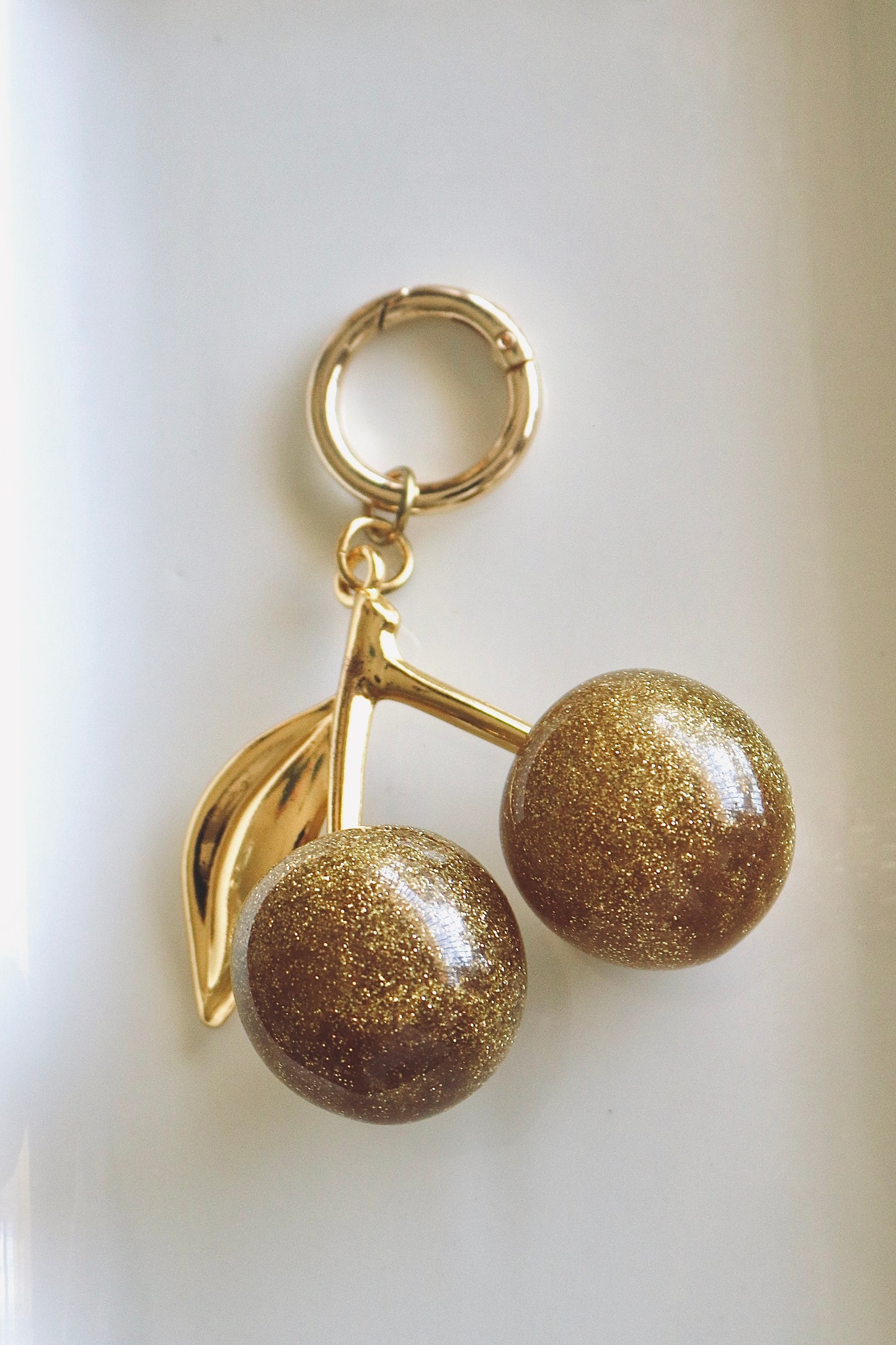Full Gold Cherry Charm