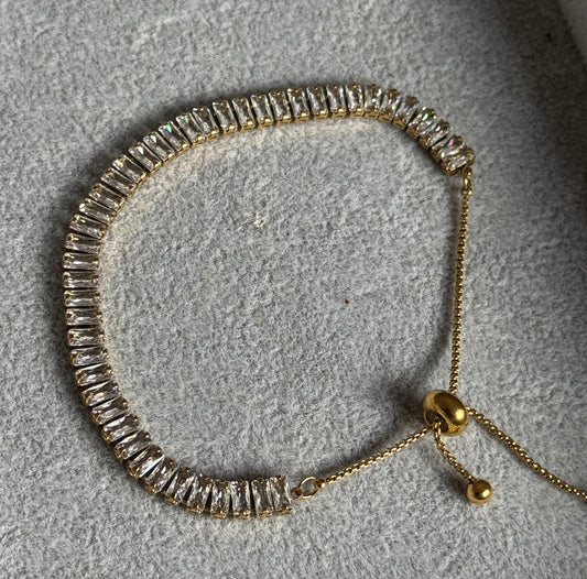 Layya Tennis Bracelet (Tarnish Free)