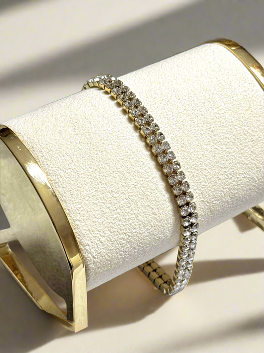 Double Layer Tennis Bracelet (Tarnish Free)