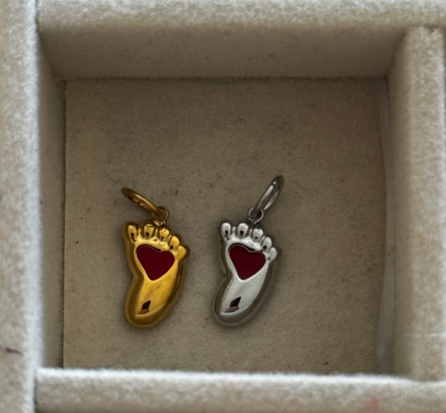 Heart Foot Charm