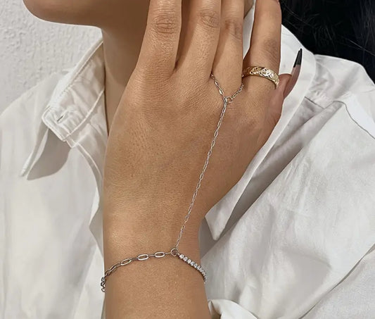 Silver Tennis Handchain (Tarnish Free)