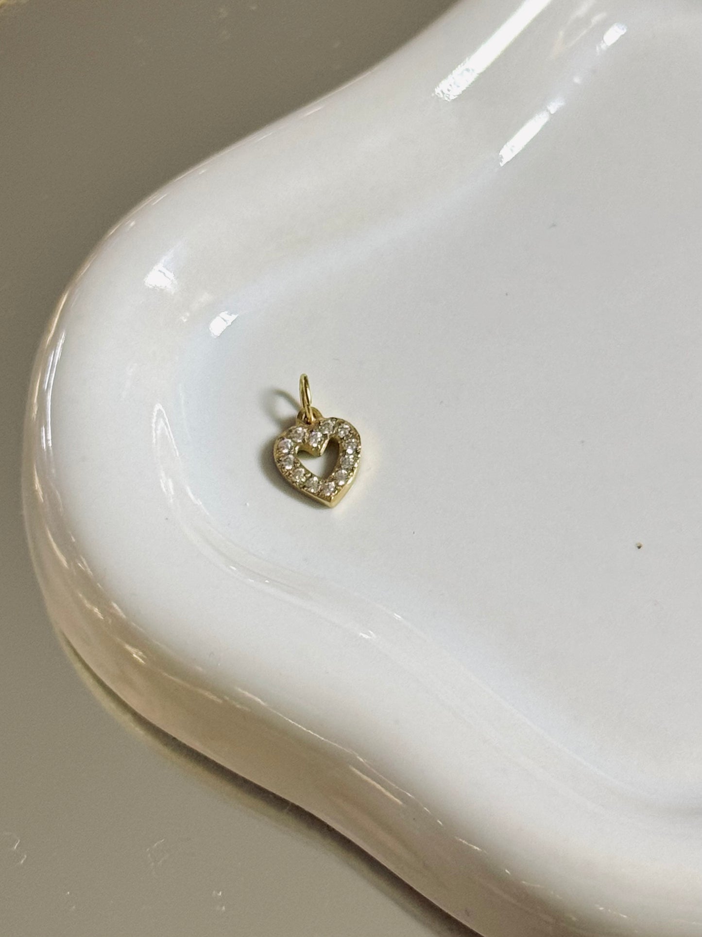 Encrusted Heart Charm