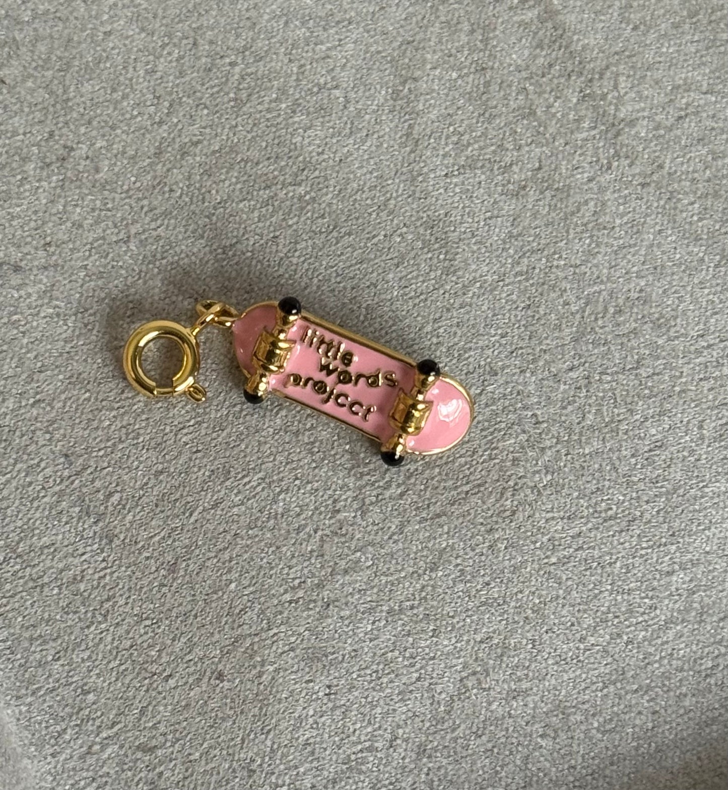 Skate Board Clip On Charm (Tarnish Free)