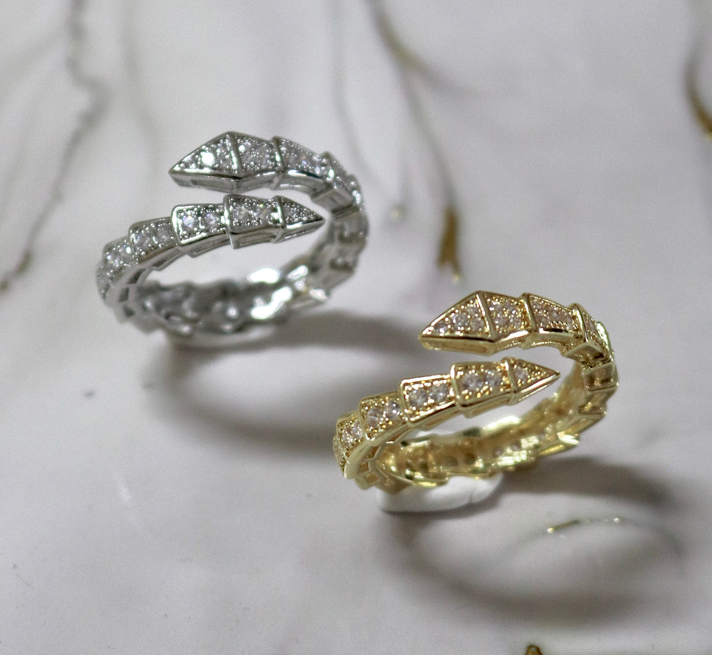 Serpenti Ring (Tarnish Free) [ADJUSTABLE)