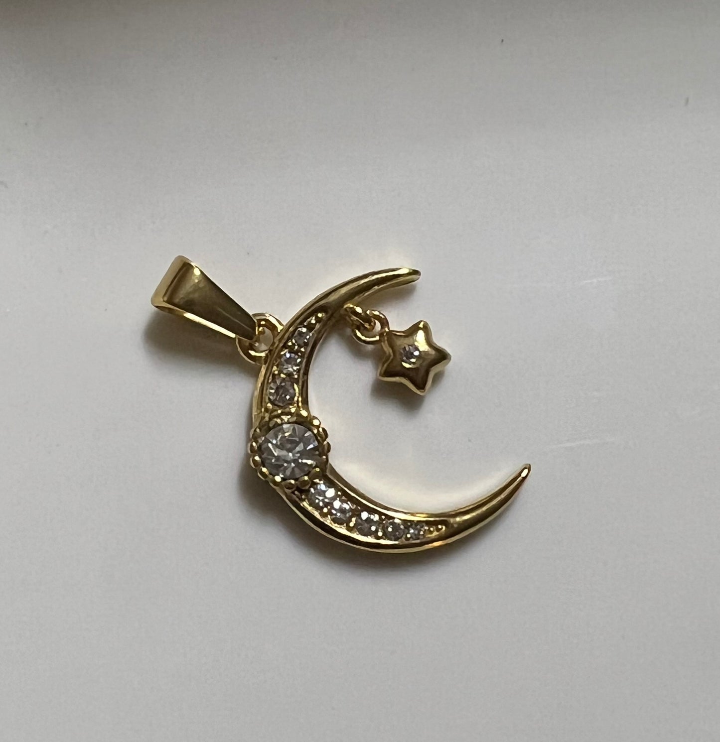 Moon and Star Charm