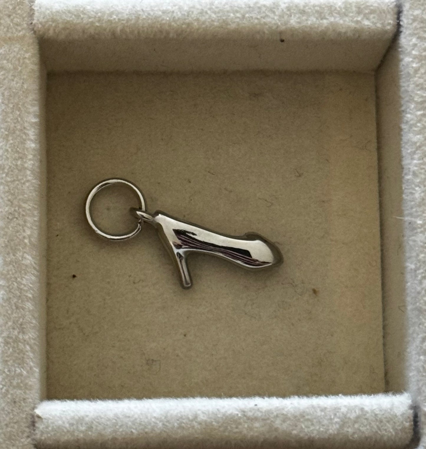 Silver Heel Charm