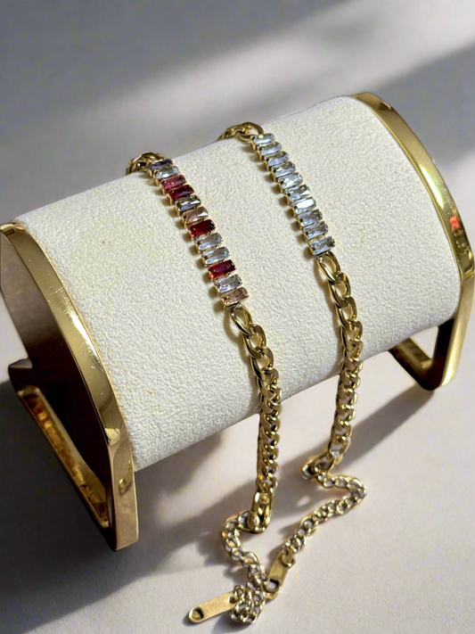 Half and Half Bracelets (Tarnish Free)