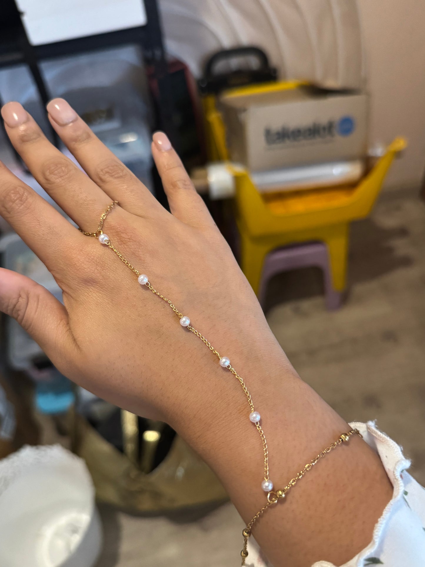 Pearl Handchain (Tarnish Free)