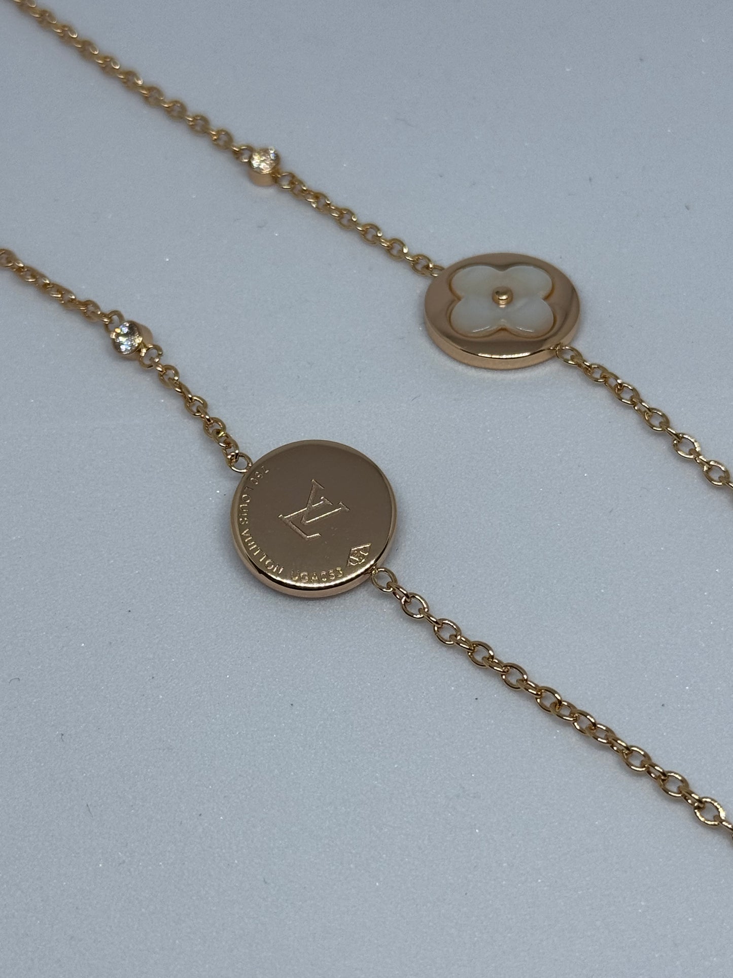 Reversible LV Bracelets (18K Plated, Tarnish Free)