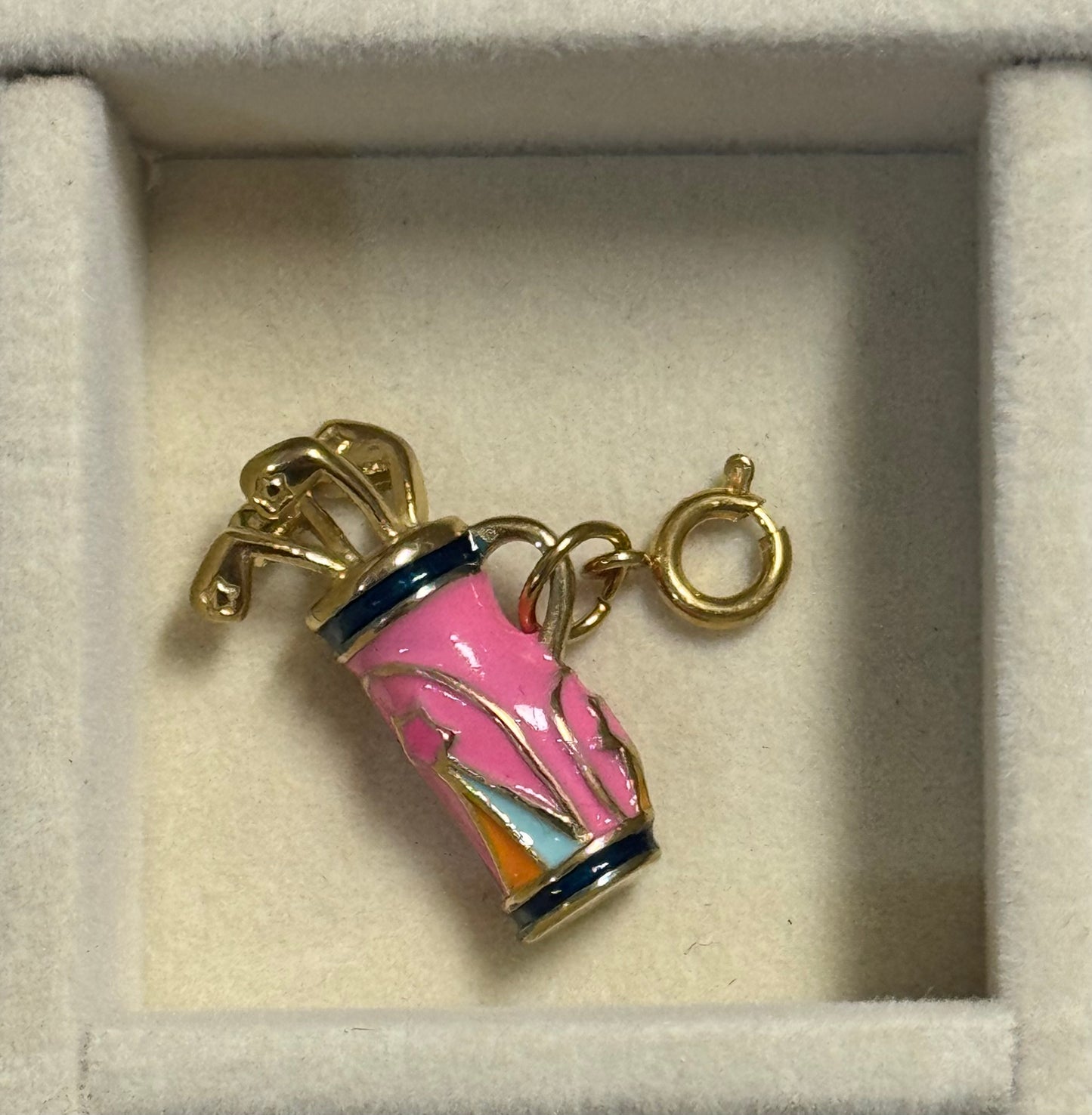 Golf Club Clip On Charm