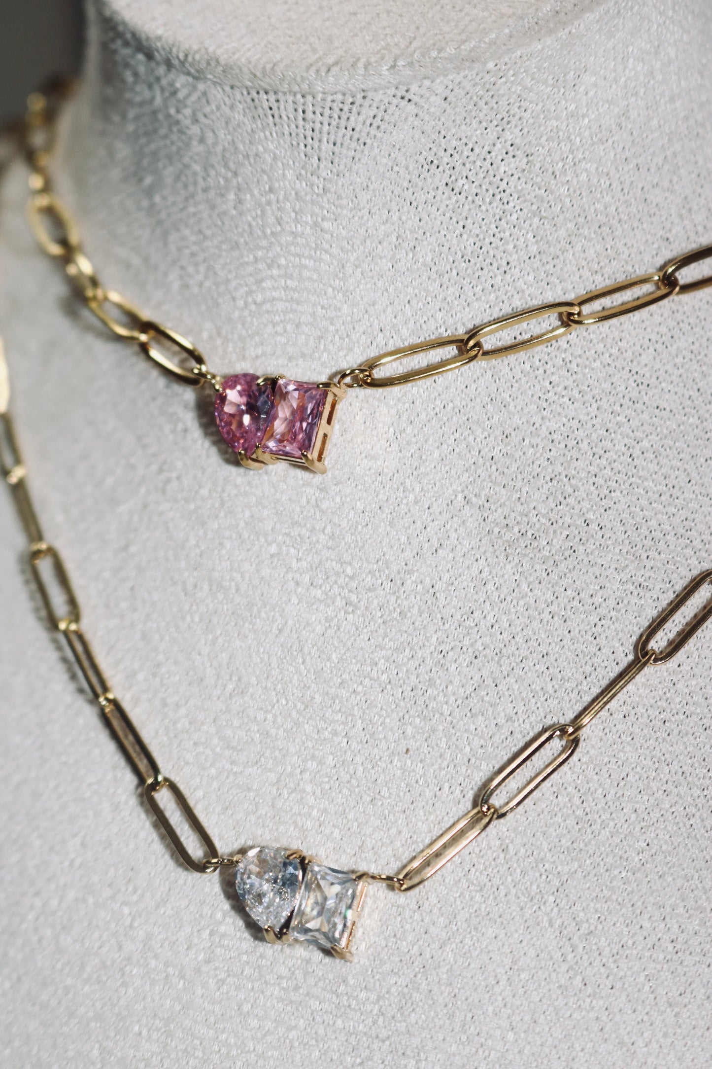 Sarah Paperclip Necklace (Tarnish Free)