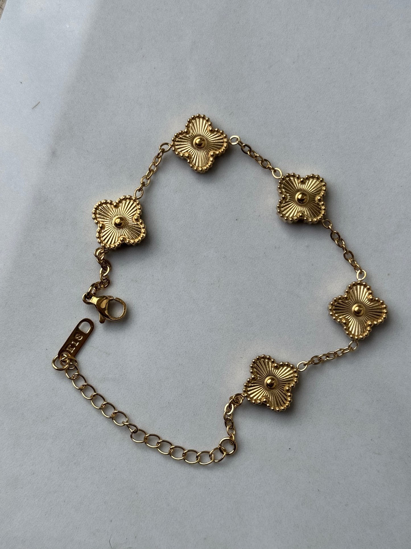 Van Cleef and Arpels Plain Gold Bracelet (18K Plated, Tarnish Free)