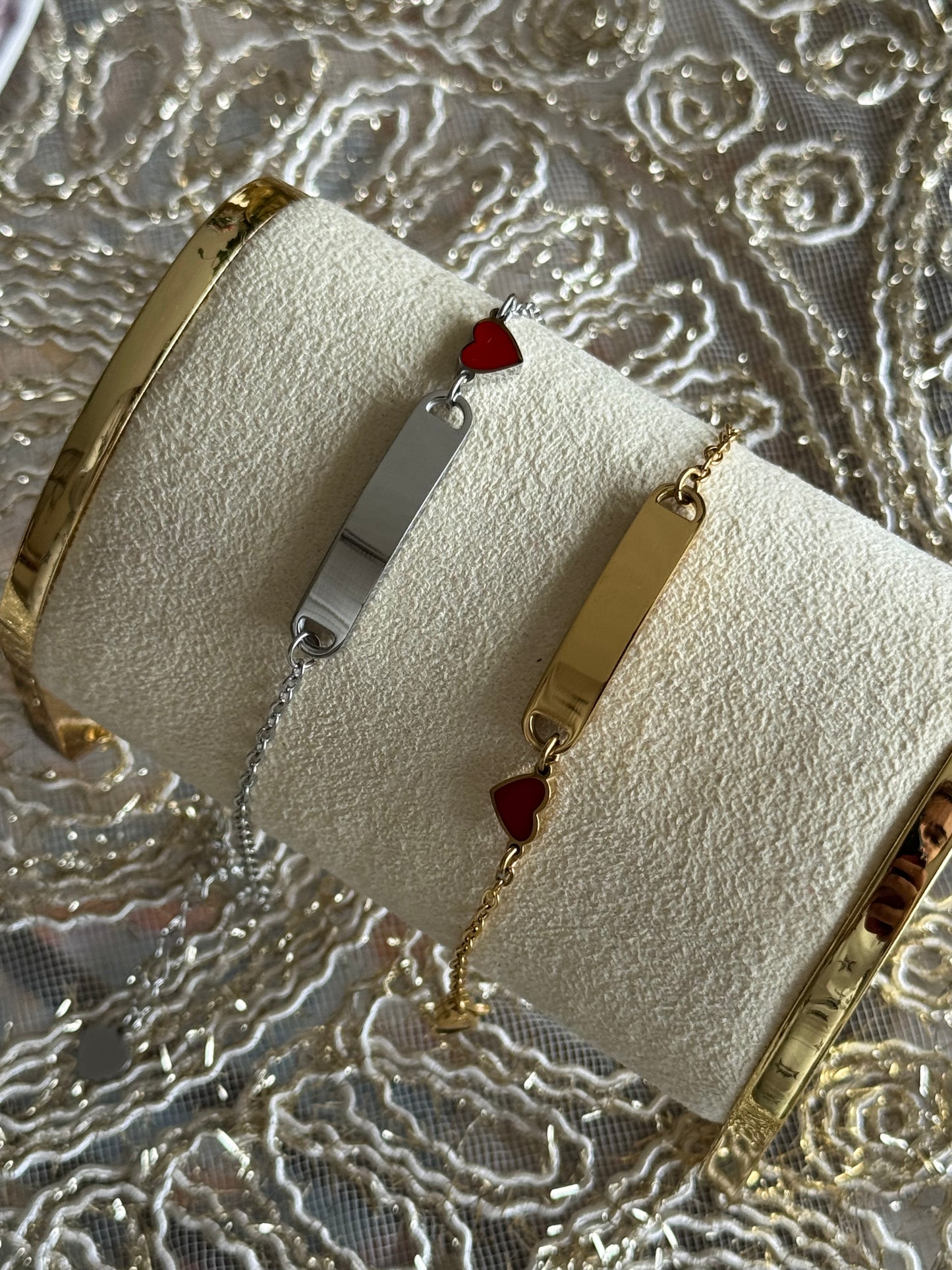 Heart Engraveable Kids Bracelet (Tarnish Free)