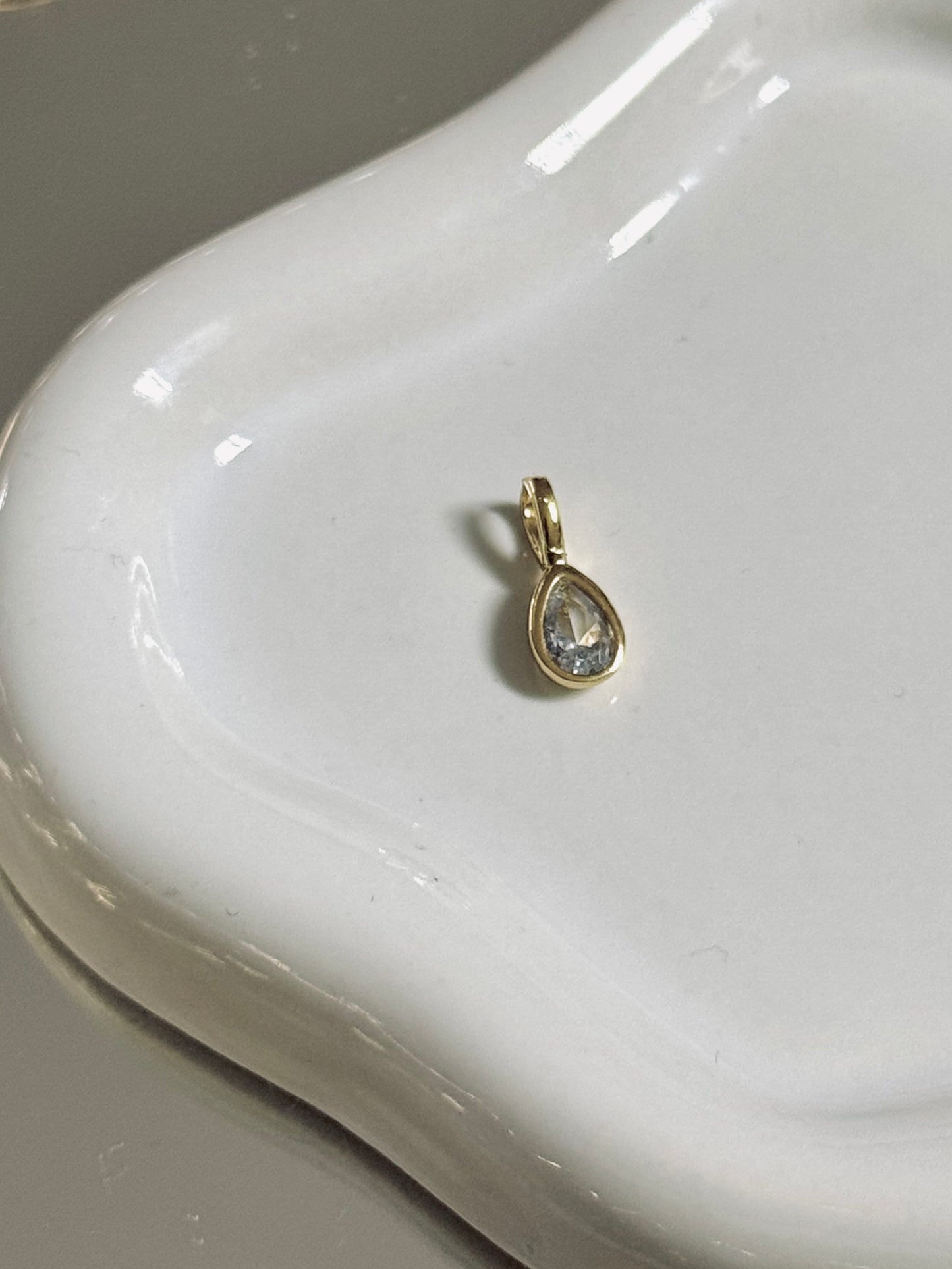 Teardrop Gem Charm