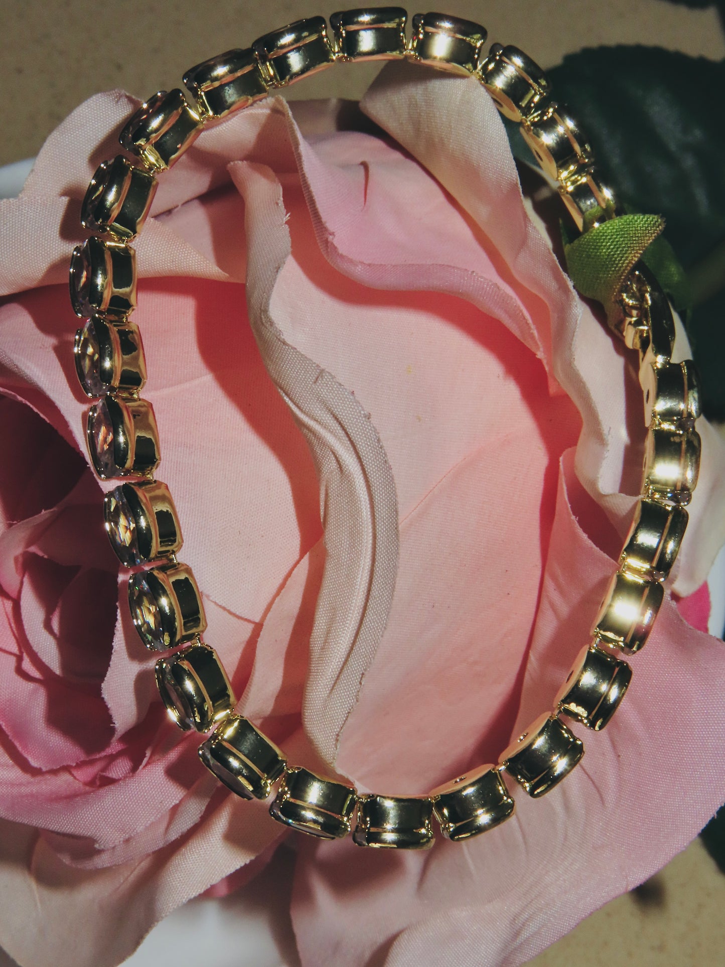 Oval Tennis Bracelets (18K Plated)