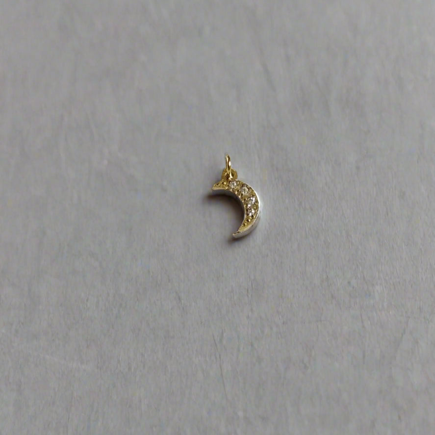Encrusted Moon Charm