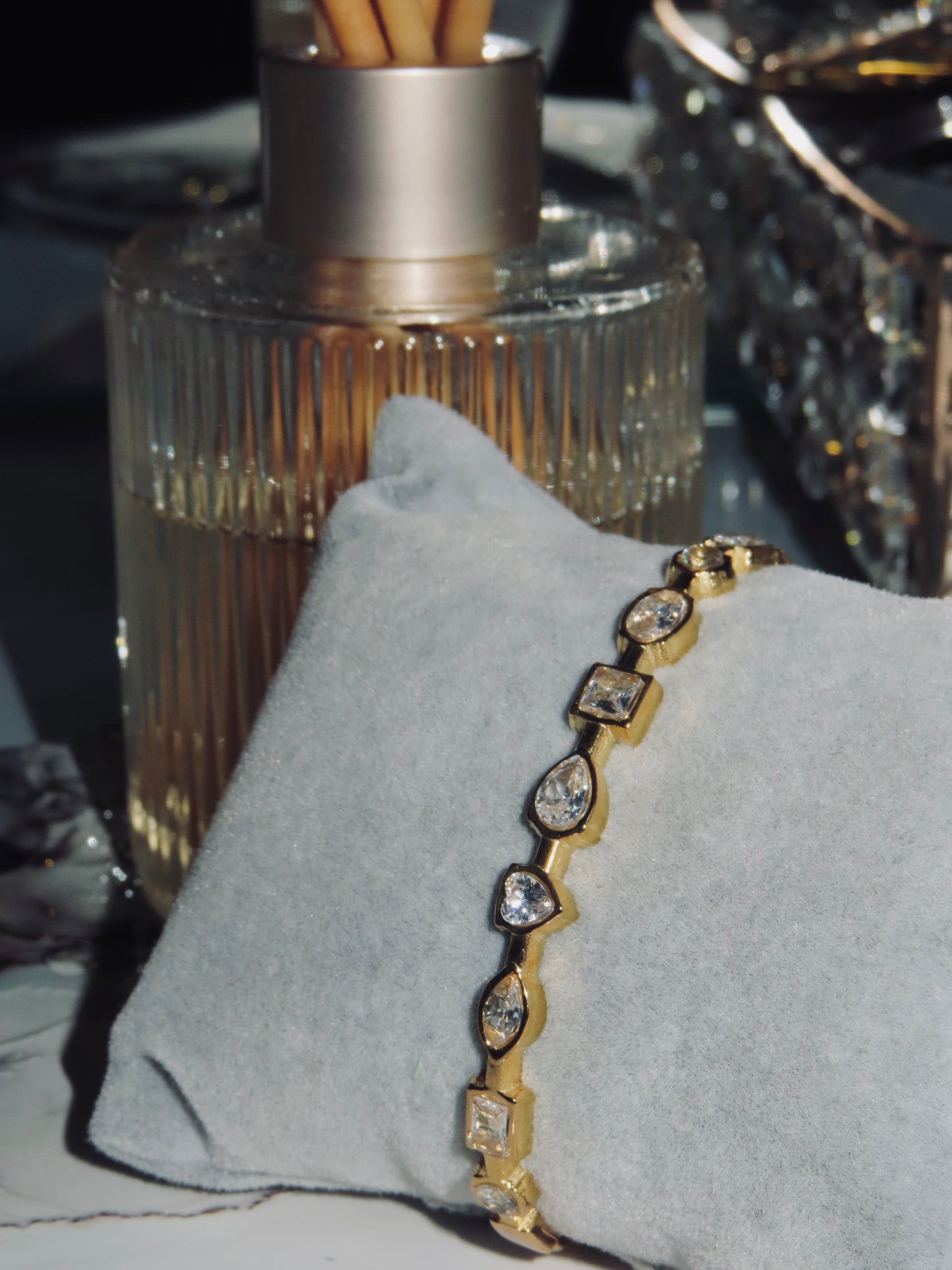 The Geometric Bangle (Tarnish Free)