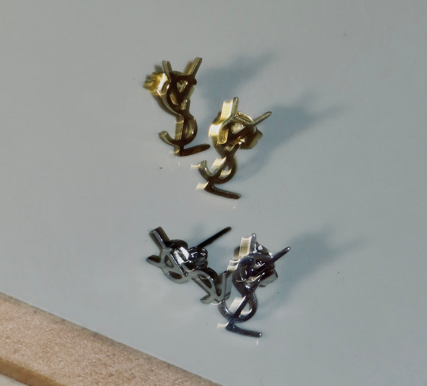 YSL Stud Earrings (Tarnish Free)