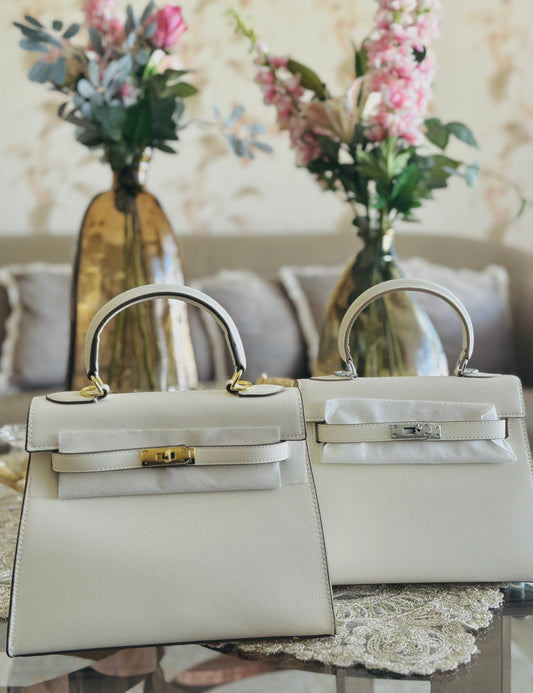 HK25 Cream Beige Handbag