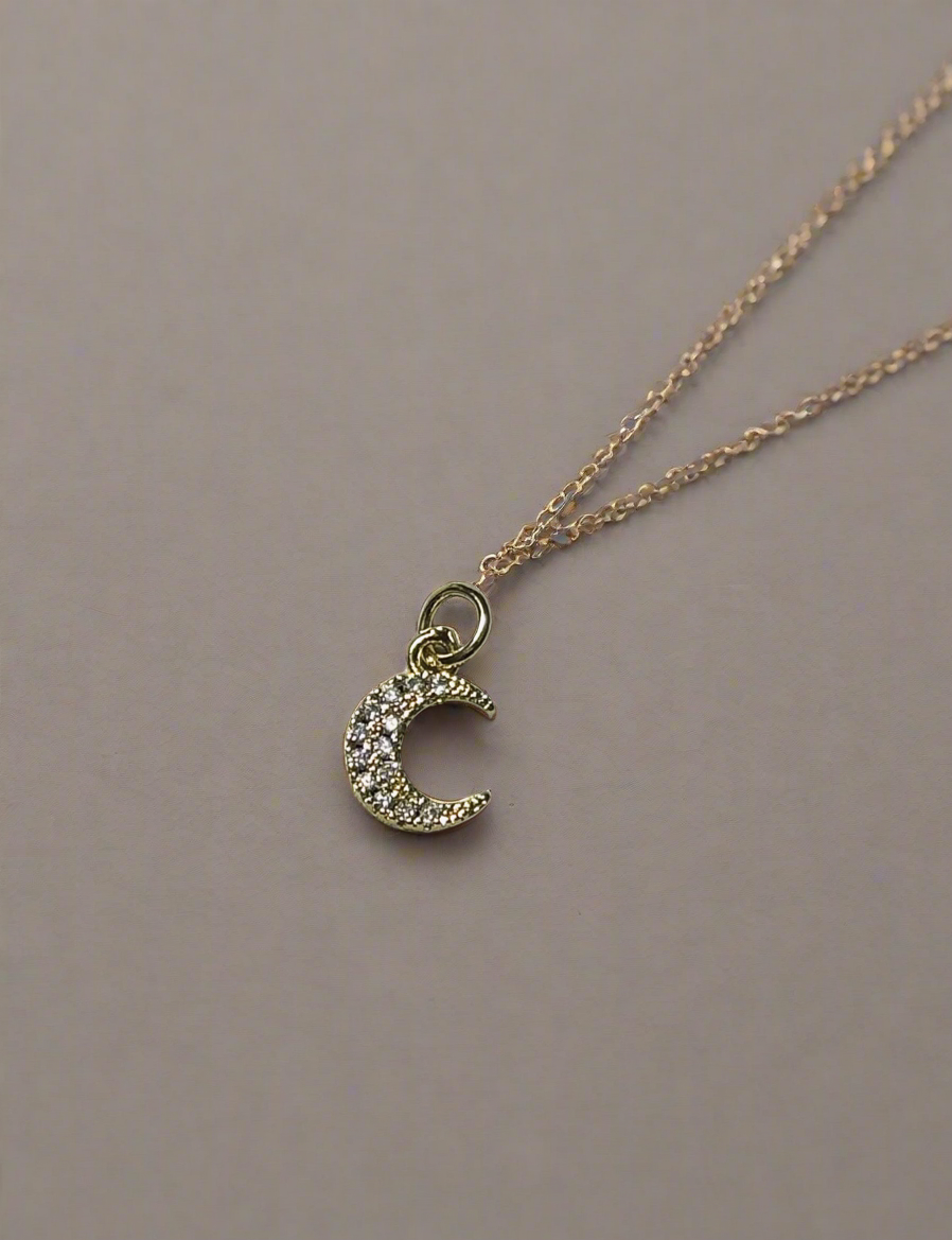 Diamond Moon Charm