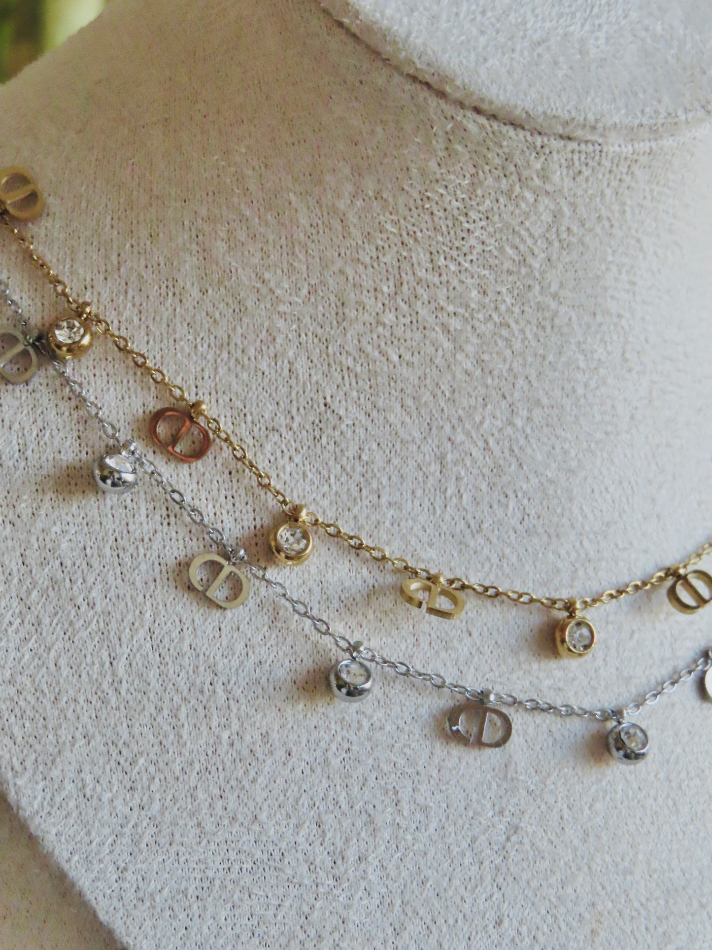 Dior Diamanté Necklace (Tarnish Free)