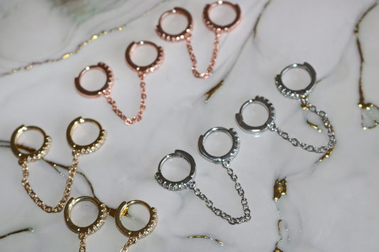 Double Hoop Earrings (Tarnish Free)