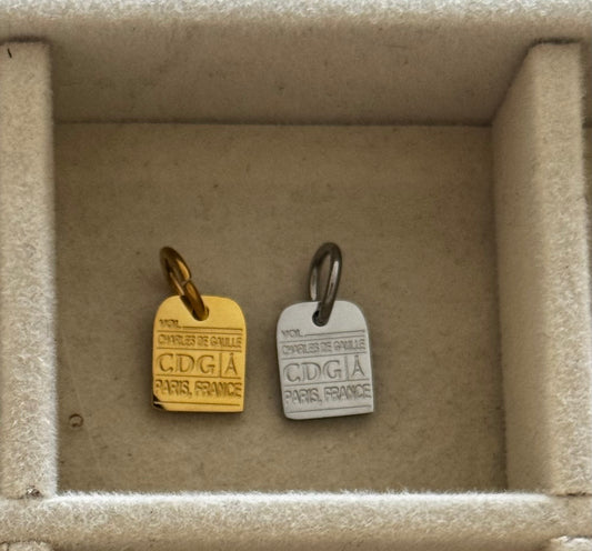 Charles De Gaulle International Airport Tag Charm