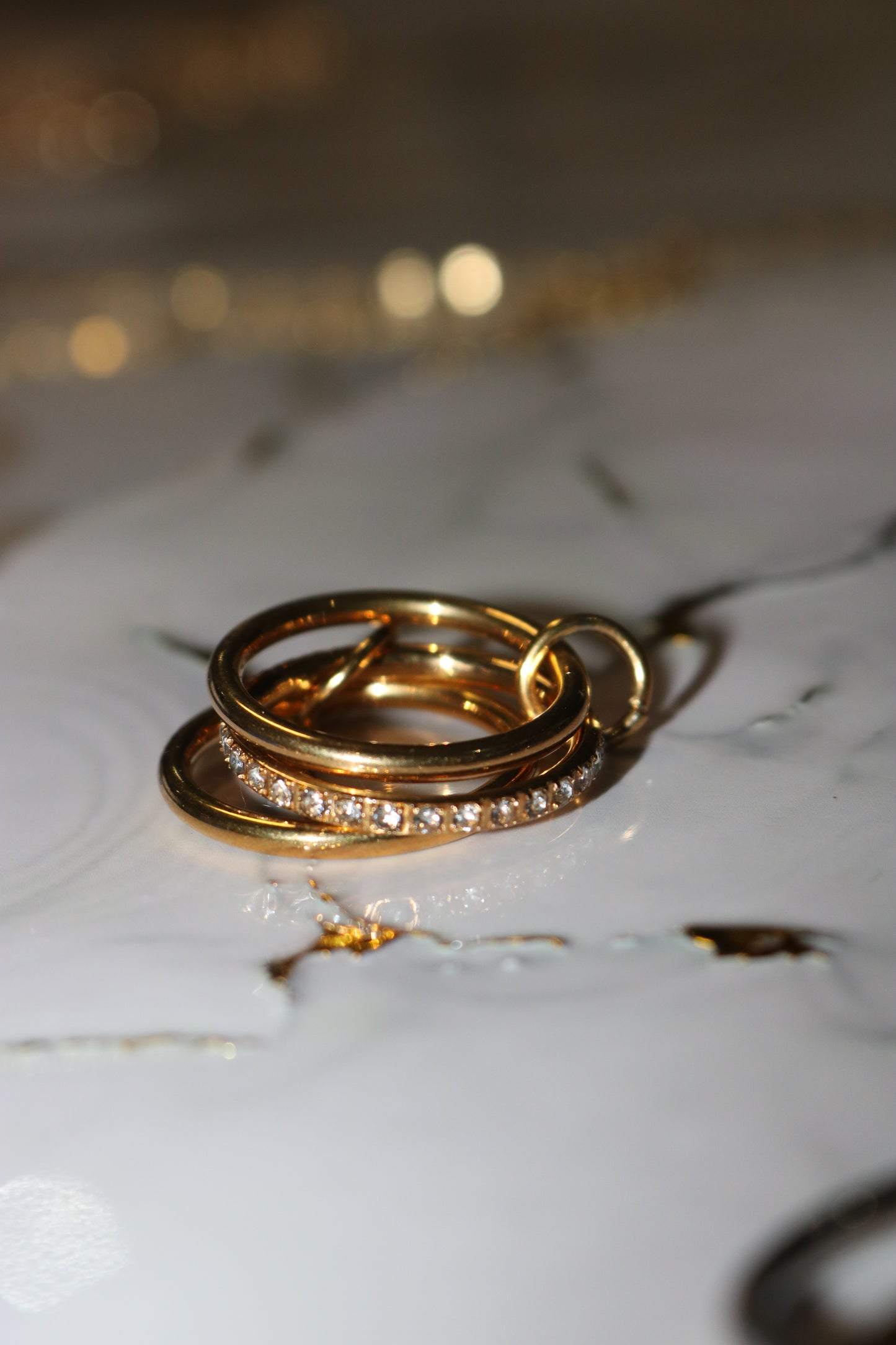 Alara Rings (Gold, Tarnish Free)