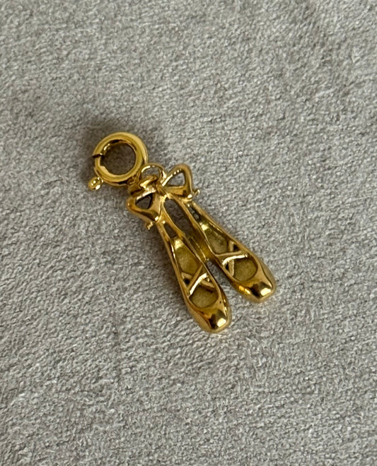 Ballerina Shoes Clip On Charm (Tarnish Free)