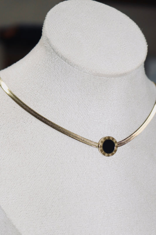 Bvlgari Herringbone Necklace (Tarnish Free)