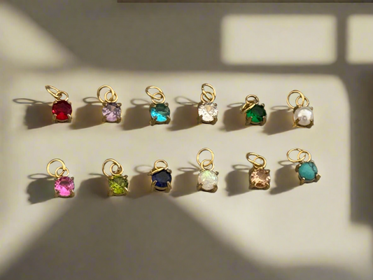Circular Birthstone Charms