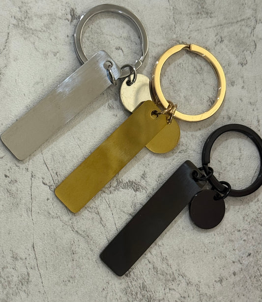 Engraving Charm Keychain