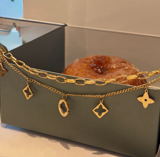LV Charm Bracelet 2.0 (Tarnish Free)