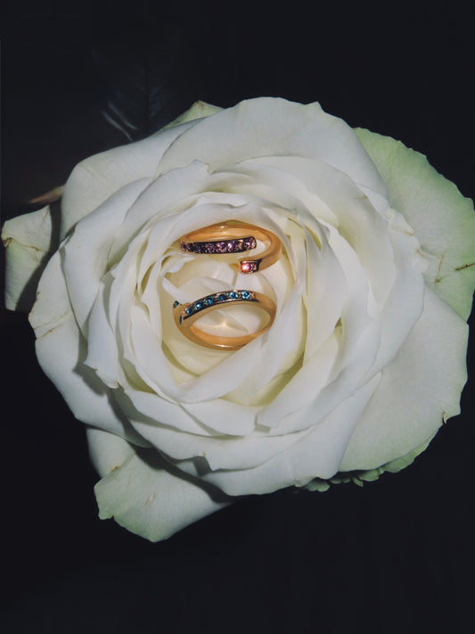 Studded Rings (Adjustable) (Tarnish Free)