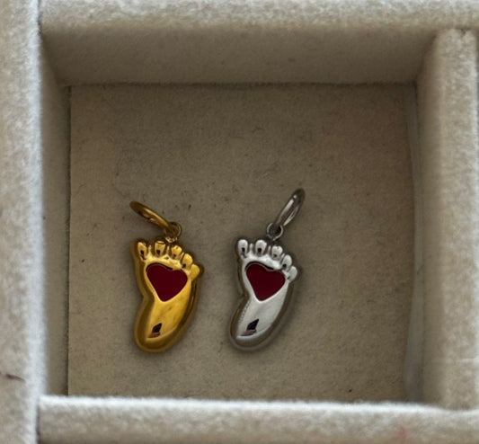Heart Foot Charm