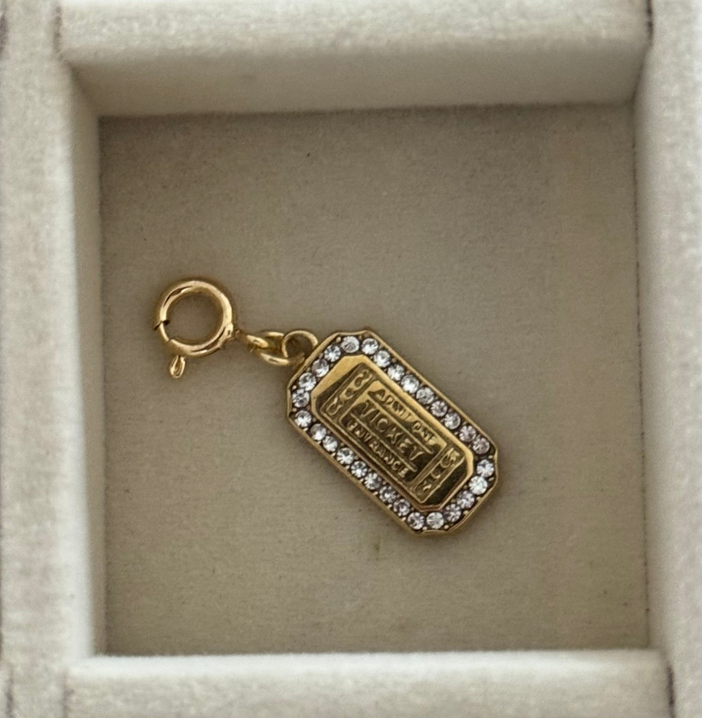 Movie Ticket Clip On Charm