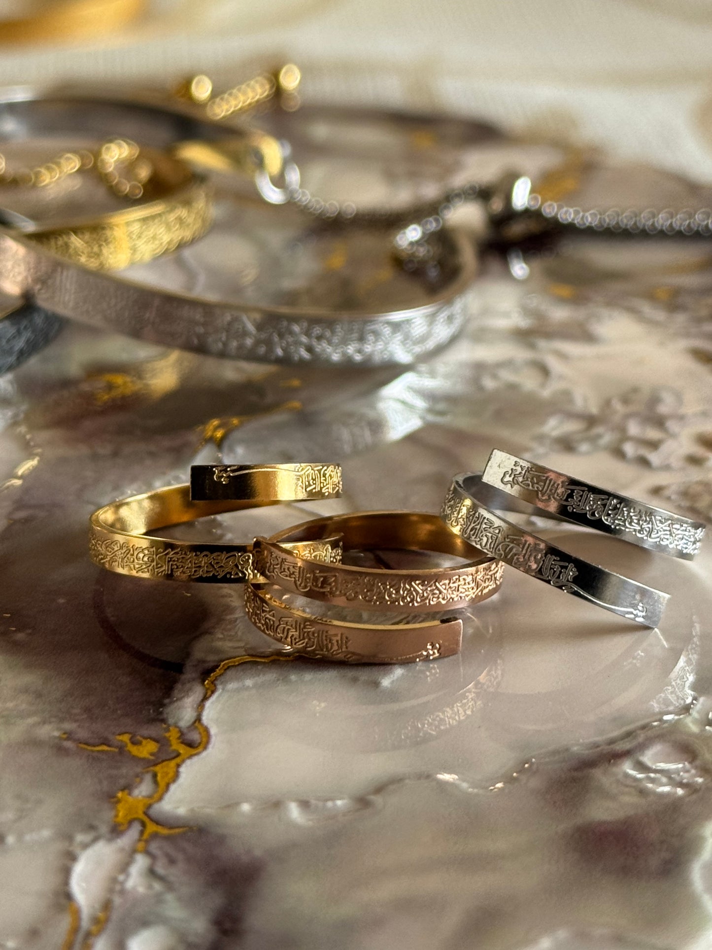 Ayatul Kursi Rings (Tarnish Free) [ADJUSTABLE]