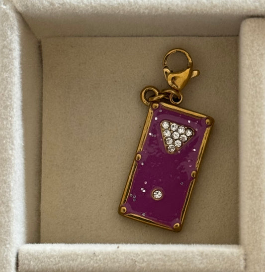 Pool Table Clip On Charm