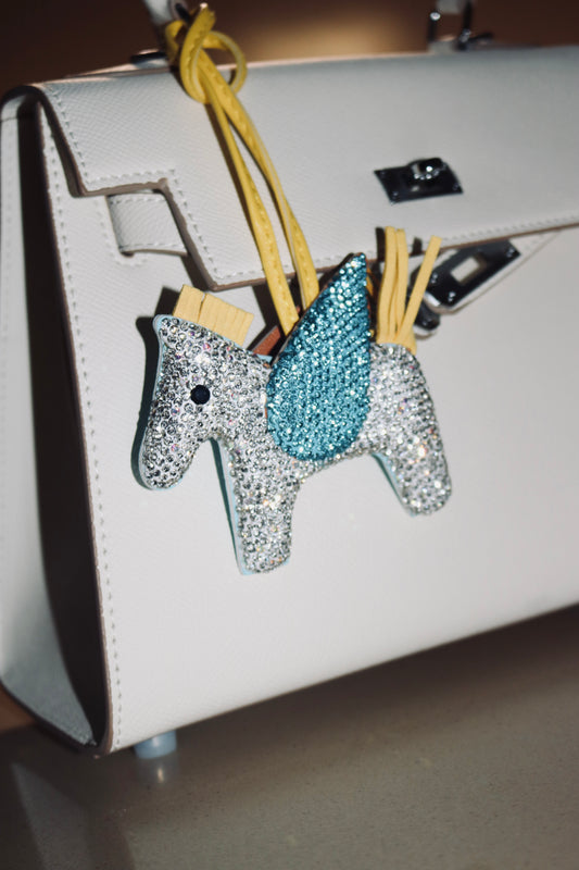 REVERSIBLE Pegasus Handbag Charm (Blue)