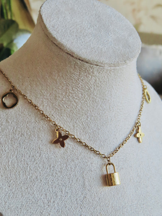 LV Charm Necklace