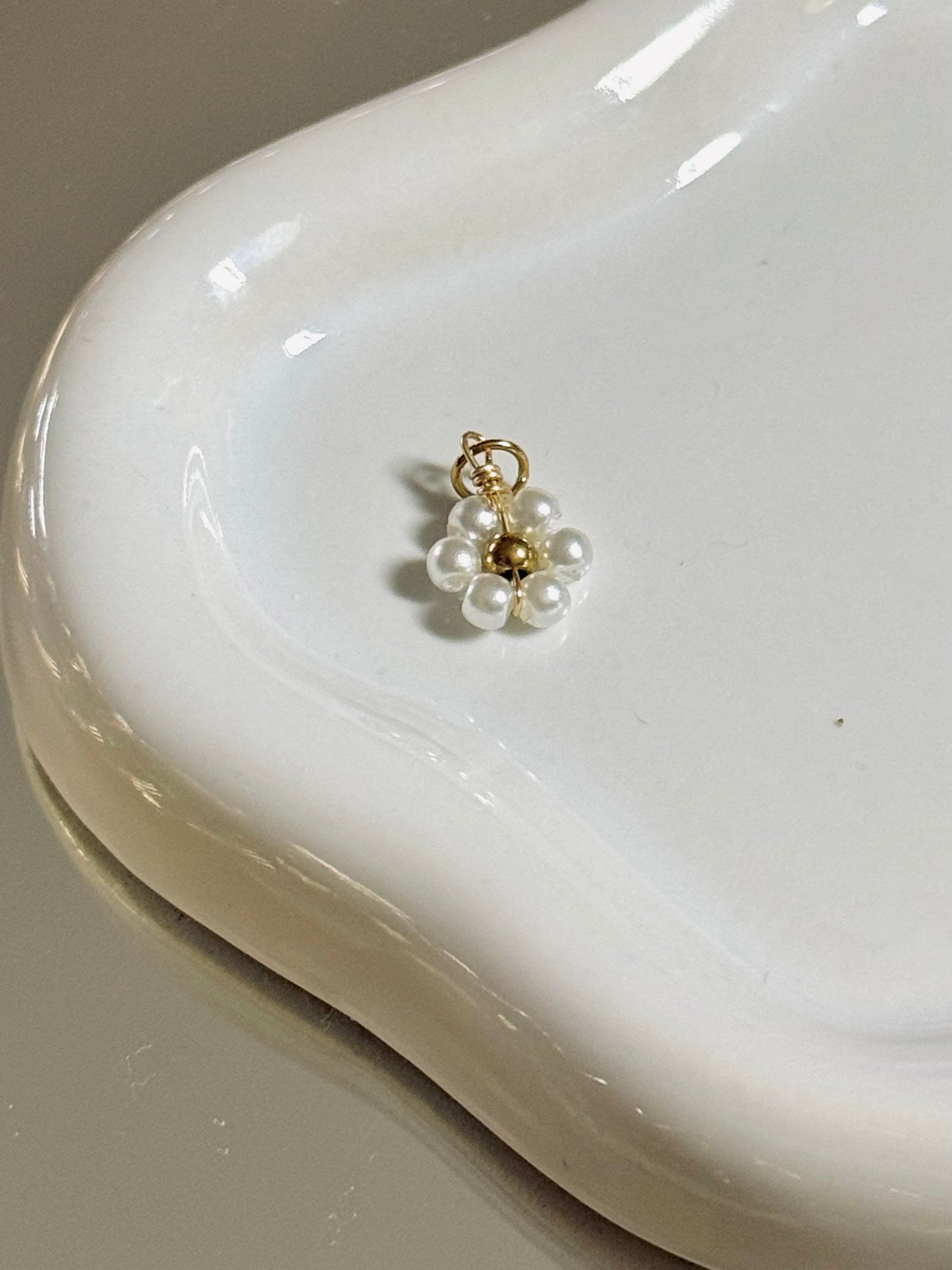 Pearl Flower Charm