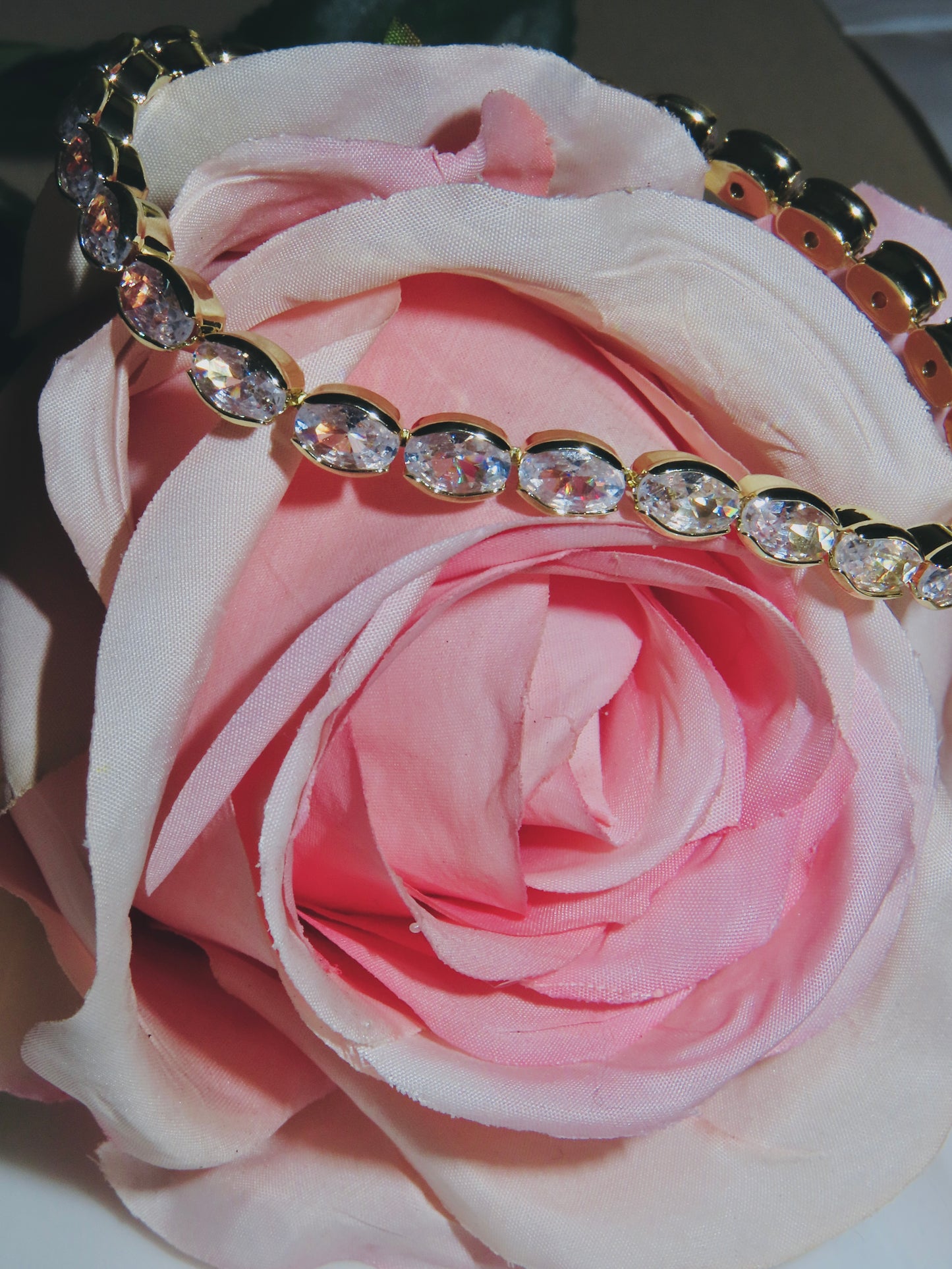 Oval Tennis Bracelets (18K Plated)