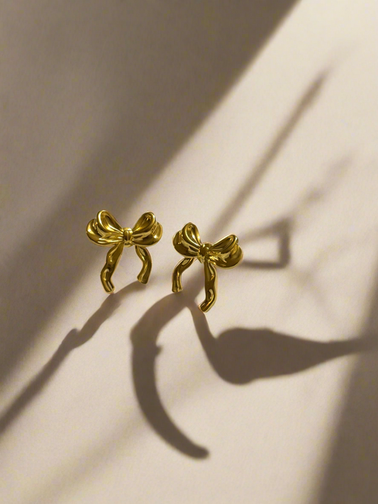 Cutesy Bow Earrings (Tarnish Free)