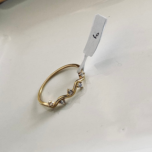 Gold Band Ring(Sterling Silver)
