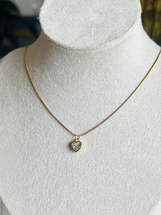 Heart Minimalist Necklace [GOLD] (Tarnish Free)